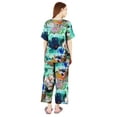thumbnail image 4 of Inkmeso Printed Sleepwear Pajama Set For Women Short Sleeve Nightwear Soft Pj Lounge Sets, 4 of 7