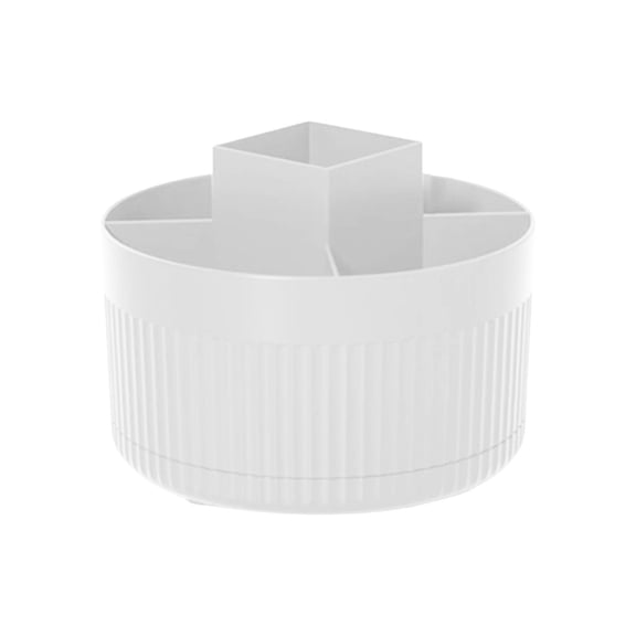 Space Saving Rotating Makeup Brush Organizer With Stable Base For Cosmetics Eyeliners Lipstick Storage On Vanity Counter