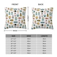 thumbnail image 6 of Wukai Colorful Insects Premium Polyester Fleece Pillow Covers with Hidden Zipper Closure,Luxuriously Soft and Durable-12"x12", 6 of 7