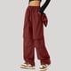 thumbnail image 2 of Mono de secado rápido y pierna ancha para mujer: cintura elástica, múltiples bolsillos, impermeable, pantalón para senderismo al aire libre, 2 of 4