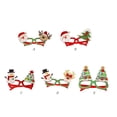 thumbnail image 4 of Bewildely Gafas de Navidad Decoraciones para fiestas Juguetes para niños adultos Papá Noel Muñeco de nieve Cuernos Gafas Navidad Decoración Vacaciones Kits de decoración para fiestas 5# Bewildely HA000270-05B, 4 of 6
