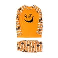 thumbnail image 3 of TIMIFIS Pyjamas d'Halloween pour la Famille pour Femmes/hommes Pyjamas des Fêtes d'Halloween Ensembles Assortis Tenue de Nuit 2 Pcs Combinaison Toile d'Araignée Fantômes Citrouille Squelette Haut et Pantalon Tenue Tenue d'Intérieur Hiver, 3 of 4