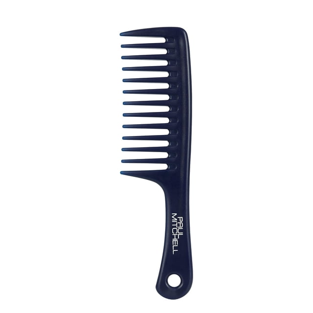 Paul Mitchell Peine desenredante, peine de dientes anchos desenreda el cabello húmedo o seco, azul cielo nocturno