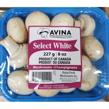 Whole White Mushrooms, 8 oz