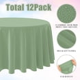 thumbnail image 3 of 3Pcs 84Inch Beige Tablecloths for Round Tables,Disposable Plastic Ivory Table Cloth,Waterproof Cream Table Cover for Birthdays Weddings Anniversary Party Decorations, 3 of 6