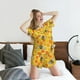 thumbnail image 5 of Balery Honeycombs Conjunto de Pijama para Mujer con Estampado, Dos Piezas de Manga Corta y Shorts, Ropa de Dormir Suave con Cuello Redondo y Bolsillos-Medium, 5 of 6