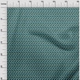 thumbnail image 3 of oneOone Viscose Chiffon Dark Green Fabric Geometric Diy Clothing Quilting Fabric Print Fabric By Yard 42 Inch Wide, 3 of 5