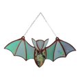 thumbnail image 2 of sunsanly Halloween Hanging Glass Suncatcher Decoration Acrylic 2D Bat Ornament Gothic Car Rearview Mirror Decor for Home Window Wall Car, 2 of 8