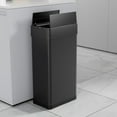 thumbnail image 3 of Pirecart 13.2 Gallon Automatic Trash Can for Kitchen, Stainless Steel Garbage Can, Black, 3 of 9