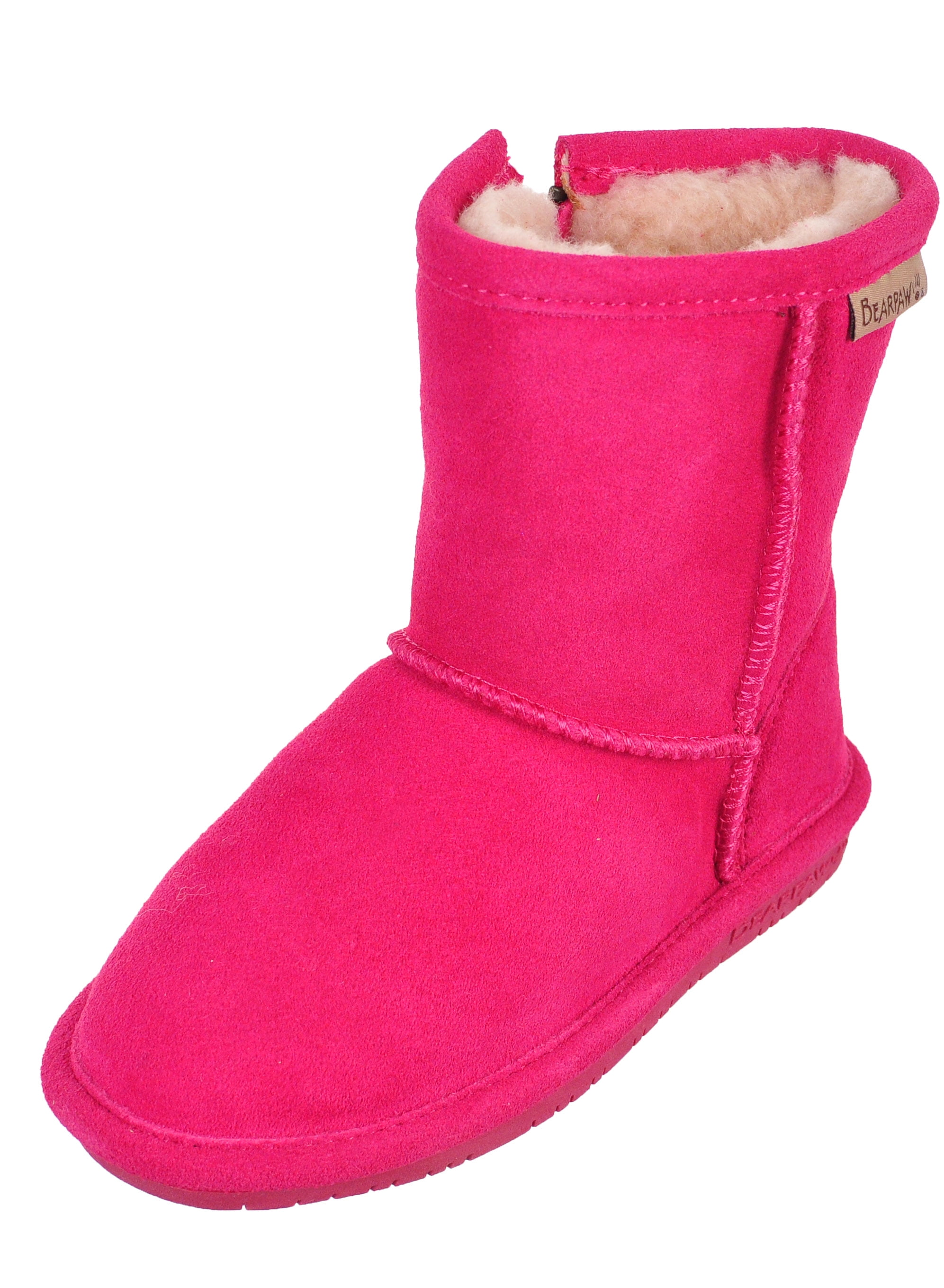 Bearpaw Bearpaw Girls' Suede Boots (Toddler Sizes 7 12) berry, 10