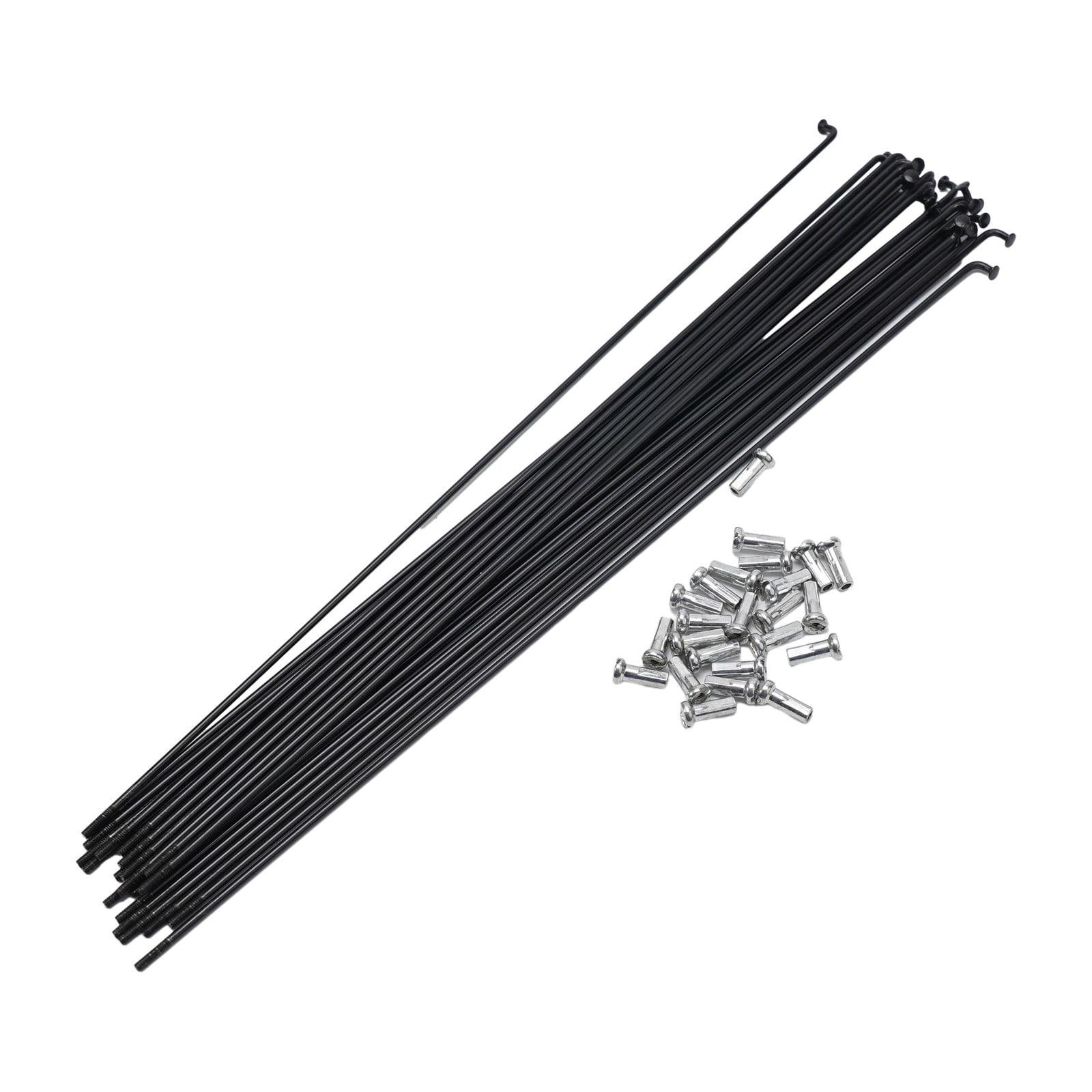 Rayons Vélo Acier 24 Pièces - Longueurs 261, 270, 287 Mm Pour Vélos 26, 27,5, 29 Pouces Avec écrous, Remplacement Direct