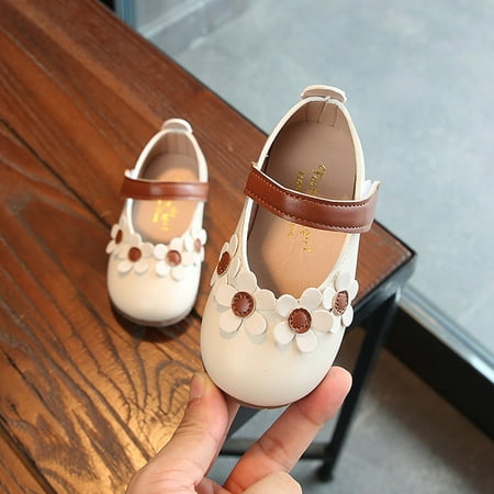 

Cathalem Shoes Kids Girls Fancy Cute Flat Pumps Soft Ballerina Shoes Flat Elegant Girls School Dress Shoes Youth Shoes High Tops White 4.5 Years