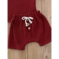 thumbnail image 4 of Emmababy Infant Baby Girls Cotton Short Sleeve Top+Button Pants Outfits, 4 of 6