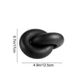 thumbnail image 2 of Orangide Black Wooden Knot Decor, Abstract Interlocking Wood Sculpture for Modern Home, Handcrafted Coffee Table Art, Boho Chain Decorative Object for Living Room, 2 of 6