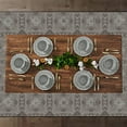 thumbnail image 5 of Dinnerware Set, Dinner Service for 6 with Bowls and Salad Dinner Plates,18-Piece Melamine Dishes Set (Gray), 5 of 7