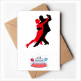 thumbnail image 1 of Dancer Social Dancing Duet Dance Happy Birthday Greeting Cards Envelopes Blank, 1 of 3
