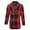 Red, variant on Herrnalise Mens Fuzzy Sherpa Jacket Hoodie And Winter Business Woolen Coat Fashion Double Breasted Lapel Mid Length Coat Coat Fall Outwear with Pocket