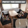 thumbnail image 2 of FOR U DESIGNS Frog American Flag Print 2 Pcs RV Dinette Cushion Covers Comfortable RV Couch Cover Stretch Sofa Furniture Protector Loveseat Chair Cover for RV Camper Car Bench, 2 of 7