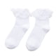 thumbnail image 1 of Calcetines cortos de estilo japonés, calcetines elegantes de encaje, accesorio de ropa, color blanco, 1 par, 1 of 6
