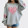 thumbnail image 5 of Fesfesfes Childrens Fleece Lined Long Sleeve Casual Loose Fit Warm Kids Pullover Round Neck Printed Sweatshirt Boys Girls Valentine Day Holiday Comfortable Soft Cozy(Gray,5-6 Years), 5 of 5