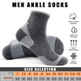 thumbnail image 5 of LWFBDTK Crew Athletic Socks 5 Pairs, Cushioned Athletic Running Socks, Breathable Casual Long Socks for Men Women, Gray , Size 7–12, 5 of 6