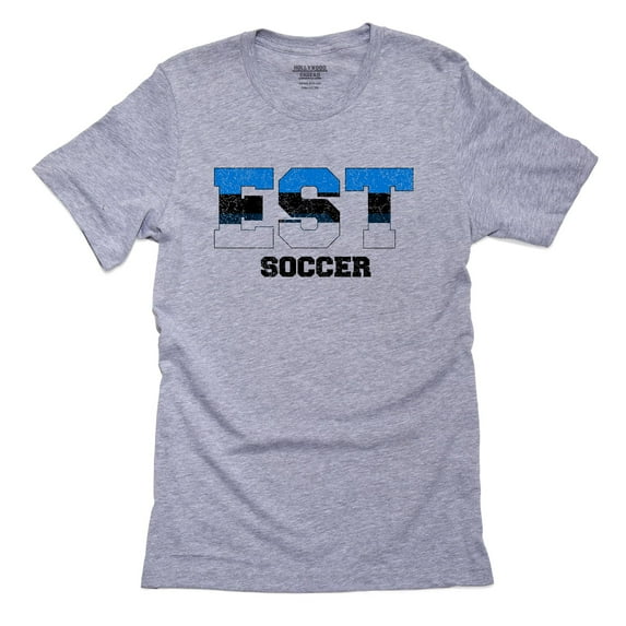 Estonia Soccer - Olympic Games - Rio - Flag Men's Grey T-Shirt