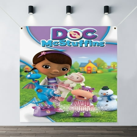 The Doc McStuffins* holiday banner is perfect for adding festive cheer.35.43x35.43in（90x90cm）