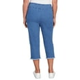 thumbnail image 2 of Alfred Dunner Womens Denim Fringe Capri Pant, 2 of 4
