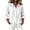 White, variant on hotojiny Rash Guard for Women Sun Protection Clothing Button down Hoodie Trendy 3/4 Sleeve Beach Shirts with Drawstring