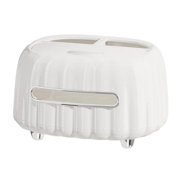 Caja de pañuelos, dispensador de pañuelos, estuche elegante, porta pañuelos, organizador de servilletas Blanco