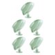 thumbnail image 3 of Jaboneras resistentes Naiovety en forma de hoja soporte de esponja multiusos ventosa Verde, 3 of 6