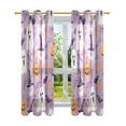 thumbnail image 7 of Yayeee Window Curtains Light Filtering 63"x42" Grommet Panel Pair Home Living Room Decor, Purple Cute Halloween, 7 of 7
