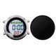 thumbnail image 1 of Mini reloj despertador adhesivo para moto, barco, baño, ducha. Negro plata, 1 of 8