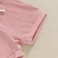 thumbnail image 6 of Kogui Baby Boy Clothes Baby Boy Summer Clothes Little Brother Newborn Outfit Short Sleeve Romper Casual Shorts Set 0 3 6 9 12 18 24 Months (Pink,9-12 Months), 6 of 7