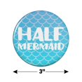 thumbnail image 3 of Half Mermaid With Blue Scales Kitchen Refrigerator Locker Button Magnet, 3 of 5