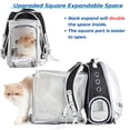 thumbnail image 4 of Mochila transportadora para gatos LOLLIMEOW Bubble expandible negra, 4 of 7