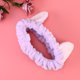 thumbnail image 3 of EeaseMX Diademas elásticas con orejas de gato para mujeres y niñas, maquillaje, lavado facial, mascarilla, peinado, diadema, accesorio para el cabello (morado), 3 of 7