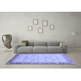 thumbnail image 3 of Ahgly Company Indoor Rectangle Abstract Blue Modern Area Rugs, 3' x 5', 3 of 4