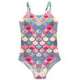 thumbnail image 6 of WOLLED Kids Girls Swimsuits Toddler One-Piece Bathing Suits Summer Beach Sport Halter Swimwear for 5-12 Years Old, 6 of 11