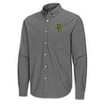 thumbnail image 2 of Men's Antigua Black Baylor Bears Porter Woven Tri-Blend Long Sleeve Button-Down Shirt, 2 of 3