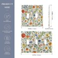 thumbnail image 2 of Yayeee Toggle Light Switch Wall Plate 2-Gang 4.56"x4.48" Decorative Outlet Cover, Watercolor Wildflowers Pattern, 2 of 7