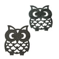 thumbnail image 1 of Set of 2 Cast Iron Owl Trivet Brown & Verdigris Home Decor Kitchen Accessories, 1 of 3