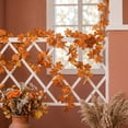 thumbnail image 6 of geerera Fall Decor Fall Garland for Home - 39.37" Artificial Orange Yellow Maple Leaf Vine with Hanging Loops, Fall Home Decor Leaves Decor Hanging Swag for Mantel Wall Doorway Autumn, 6 of 8