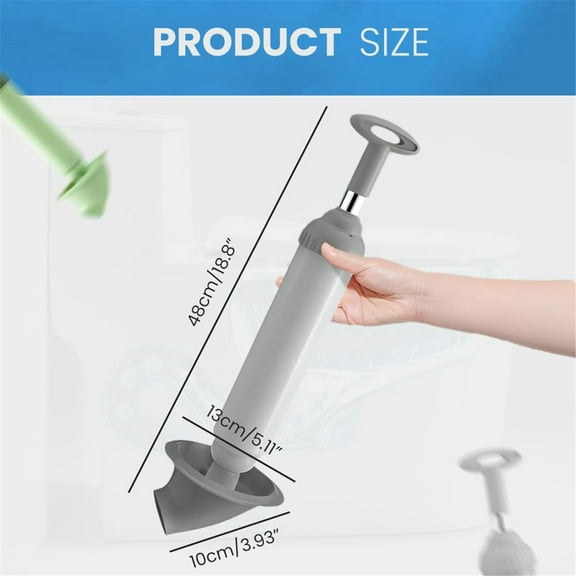 Toilet Cleaning Brush Clearance! New Toilet Plunger High Pressure Drain Clog Remover Powerful Air Plunger Plunger Drain Clog Remover Tool for Toilets Bathroom Floor Drain Clogged Kitchen Pipe