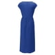 thumbnail image 3 of Vestido informal de lino sin mangas para mujer con bolsillos - Vestido midi de verano holgado con cuello redondo, 3 of 5