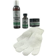 Advanced Clinicals Peppermint Dry Foot Relief, 4 Piece Kit
