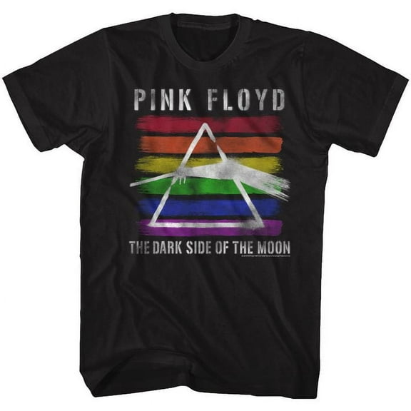 Pink Floyd Rainbow Black Adult T-Shirt 5Xl