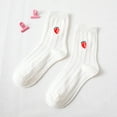 thumbnail image 3 of MZXELPRJD No Show Socks Womens Winter Warm Sock Strawberry Printing Lightweight Cotton Socks, Socks Womens Size 9-11, 3 of 5