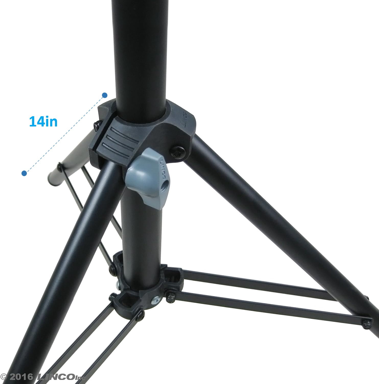 LINCO 5 ft Adjustable Metal Microphone Stand with Carrying Bag Universal Mic Mount (2.5’ft-5’ft)-Black 8805