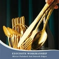 thumbnail image 2 of 24 Pieces Silverware Set, Stainless Steel Flatware Set with Holder, Mirror Polished Utensils Set Service for 6, Durable Kitchen Eating Tableware Set, Include Fork Knife Spoon Set, Dishwasher Safe, 2 of 7